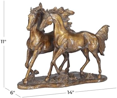 Deco 79 Bronze Horse Sculpture Home Decor Statue