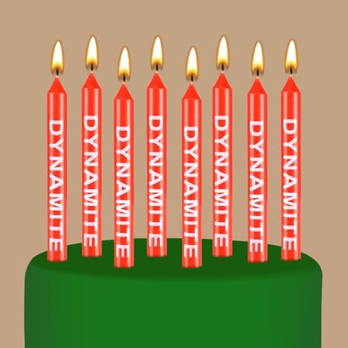 Tondiamo 12 Pack Dynamite Birthday Candles Cake Toppers