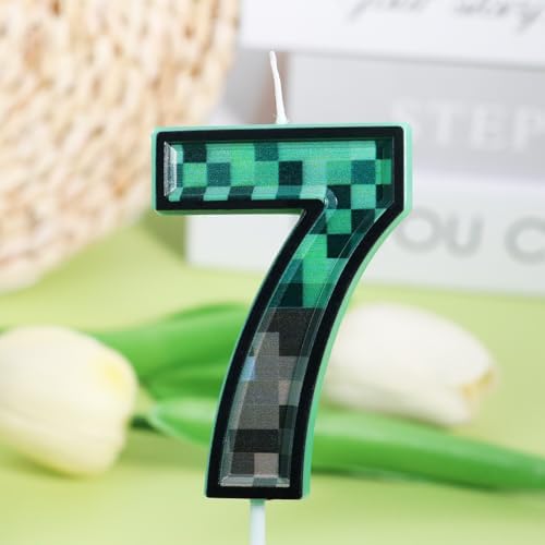 OGnomiFX 7th Pixel Miner Birthday Candle