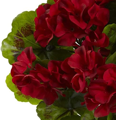 Nearly Natural Geranium Artificial Bush Set of 4 1
