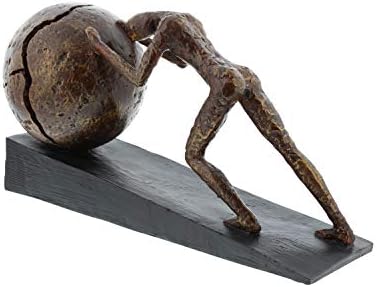 Deco 79 Polystone Sisyphus Statue with Ball