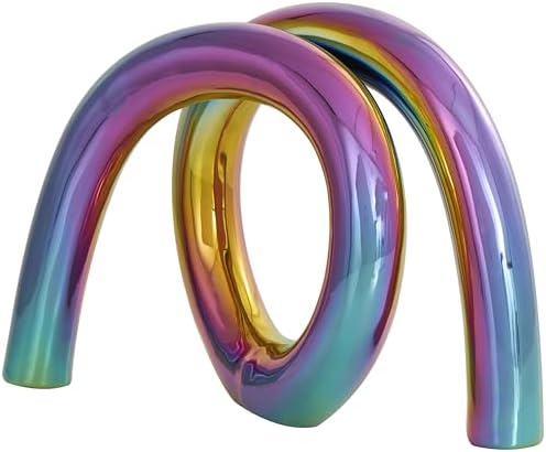Deco 79 Multi-Colored Ceramic Abstract Statue