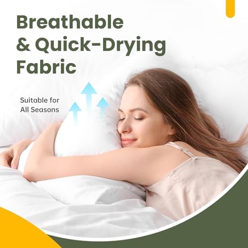 Fairpeak Waterproof Pillow Protector King Size 4 Pack