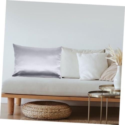 Ice Silk Pillowcase 1 Pair Cooling Zipper Pillow Covers