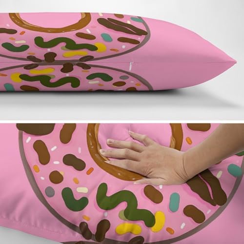 NWGHM Donut Pillowcase with Zipper and Cooling Fabric
