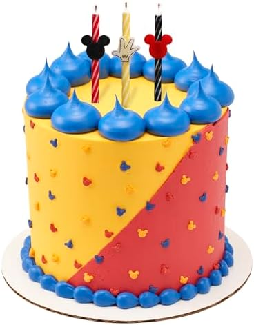 Disney Mickey Mouse Birthday Candles - 6pcs Set