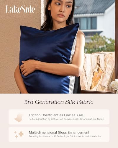Oriental Lakeside 22 Momme Mulberry Silk Pillowcase - Envelope Closure