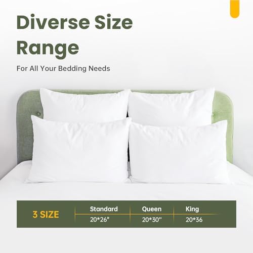 Fairpeak Waterproof Pillow Protector King Size 4 Pack