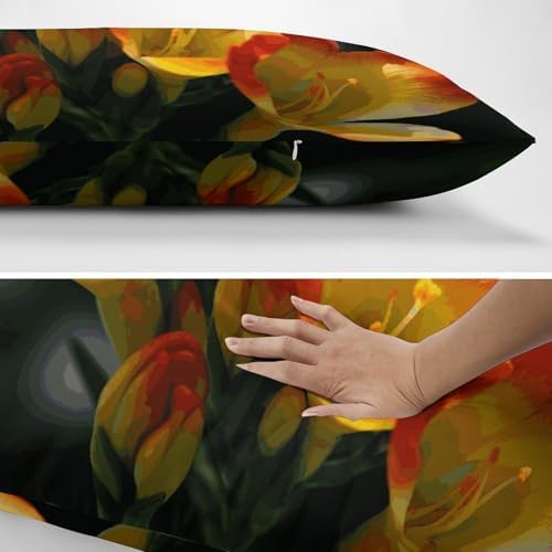 Freesia Pillowcase with Zipper - 30x20 Inches