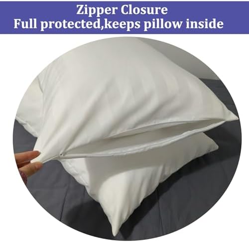 LEISUREWEEK Queen Pillow Cases 6 Pack with Zipper
