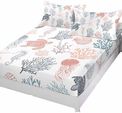 Chees D Zone King Fitted Sheet Deep Pocket Bed Set with Elastic