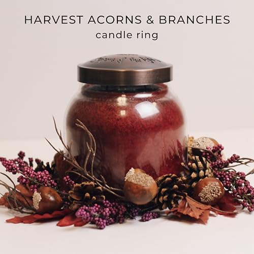 A Cheerful Giver Acorn Branch Wreath Candle Ring