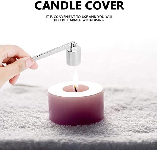 Walfront Stainless Steel Candle Snuffer Tool Hook Silver