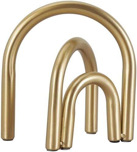 Deco 79 Gold Metal Geometric Arch Sculpture Home Decor Statue