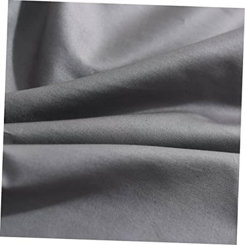 1 Pair Dark Grey Pure Cotton Pillowcases Soft Washable Bed Pillow Covers