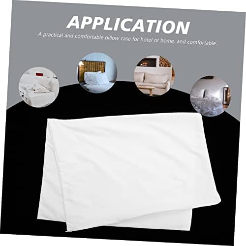 2Pcs Zipper Pillow Covers Waterproof Comfortable Bed Protector