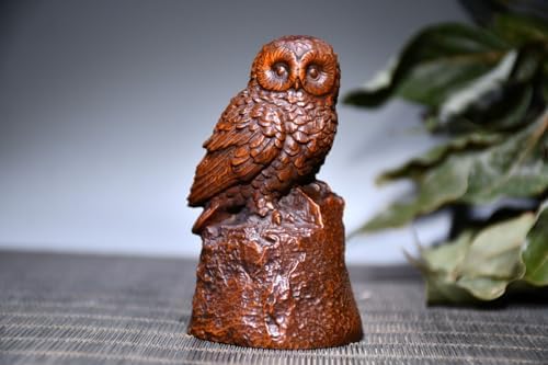 Boxwood Night Owl Meditating Decor Sculpture