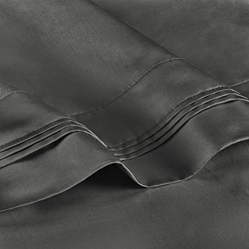 SUPERIOR 1000 Thread Count Pillowcase Set 2-Piece Standard Grey