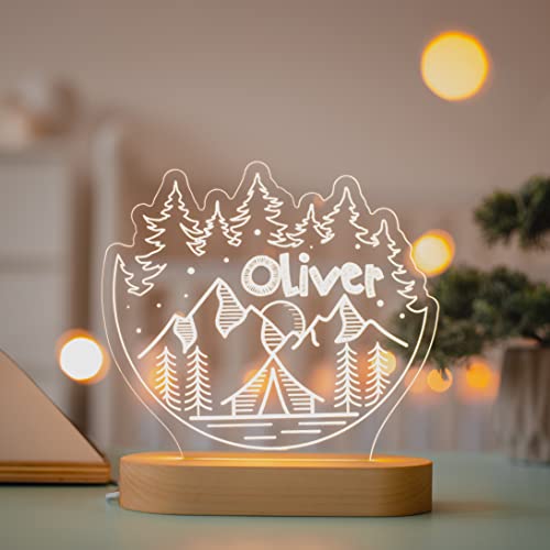 Personalized Acrylic Night Light for Kids