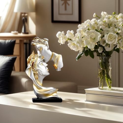 Kissing Lover Statue for Home Decor Accents