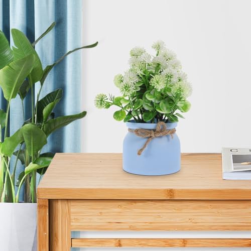 Amosfun Artificial Dandelion Flowers Faux Potted Plant