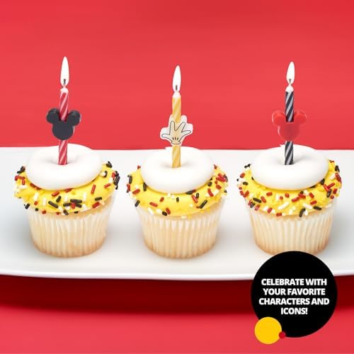 Disney Mickey Mouse Birthday Candles - 6pcs Set
