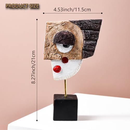 Resin Abstract Picasso Face Mask Statue