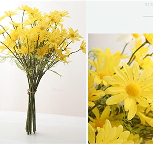 OUKEYI Artificial Daisy Flowers 12 Bundles Yellow 1
