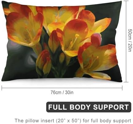 Freesia Pillowcase with Zipper - 30x20 Inches