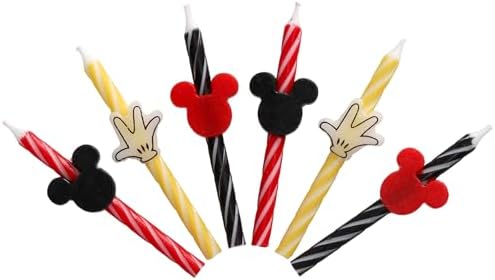 Disney Mickey Mouse Birthday Candles - 6pcs Set