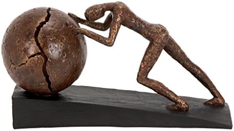 Deco 79 Polystone Sisyphus Statue with Ball