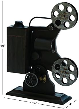 Deco 79 Vintage Camera Sculpture Black 14x4x19