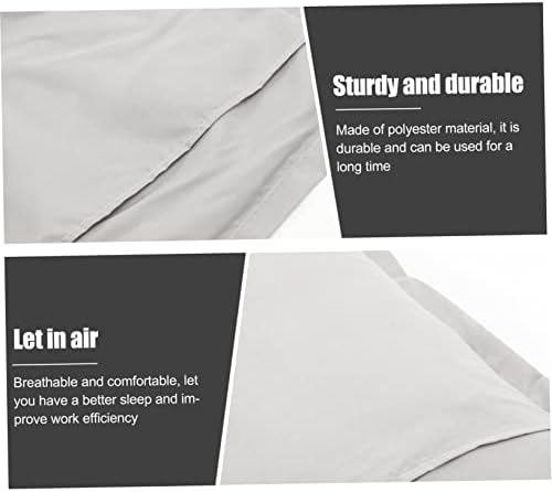 Garneck Pillow Case Set 2 Pcs Solid Grey Pillow Covers
