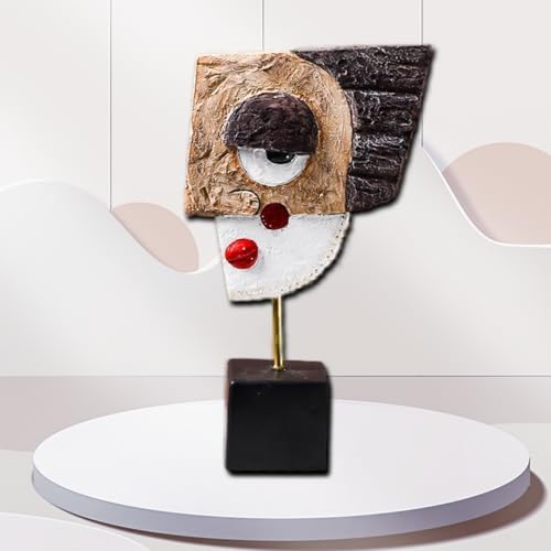 Resin Abstract Picasso Face Mask Statue