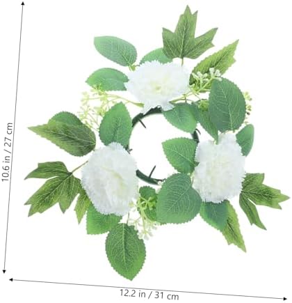 Alipis Pink Artificial Flower Garland Candle Holder 1