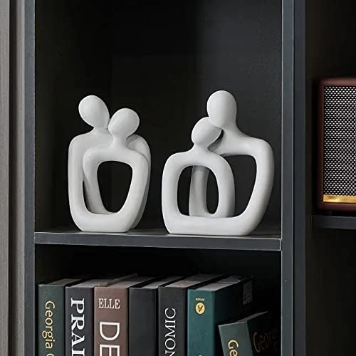 BANOMII Abstract Couple Statue Minimalist Bedroom Decor