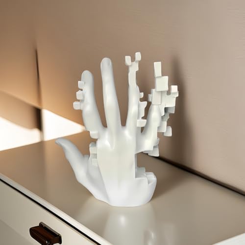 Coanwo Modern Mosaic Hand Sculpture Table Decor