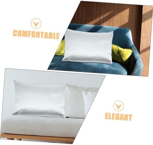 PRETYZOOM Cooling Zippered Satin Pillow Covers 2-Pack
