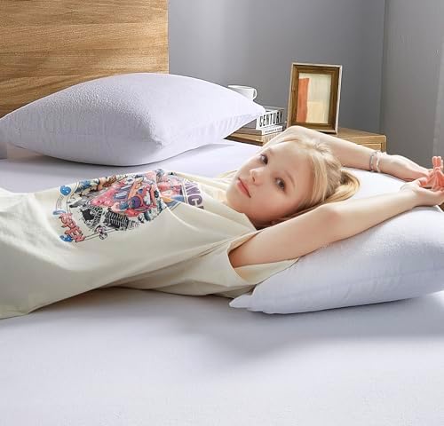 ProtectMySleep Cotton Terry Pillow Protectors - 2-Pack Waterproof Hypoallergenic