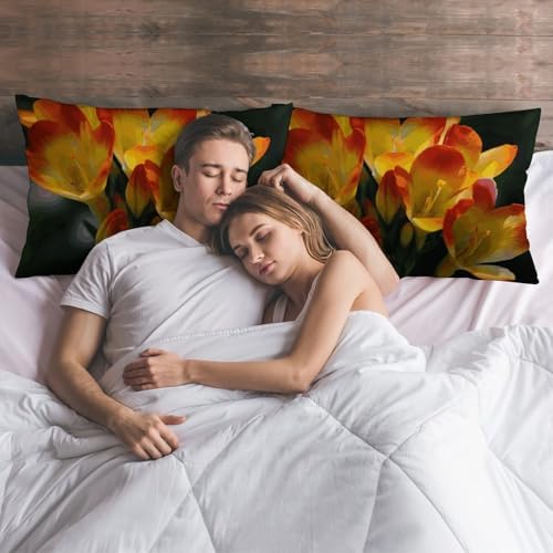 Freesia Pillowcase with Zipper - 30x20 Inches
