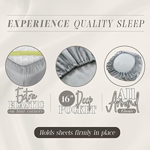 Elegant Comfort Holiday Printed 4-Piece Twin XL Sheet Set