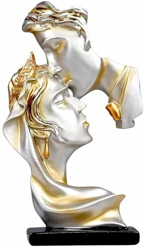 Kissing Lover Statue for Home Decor Accents