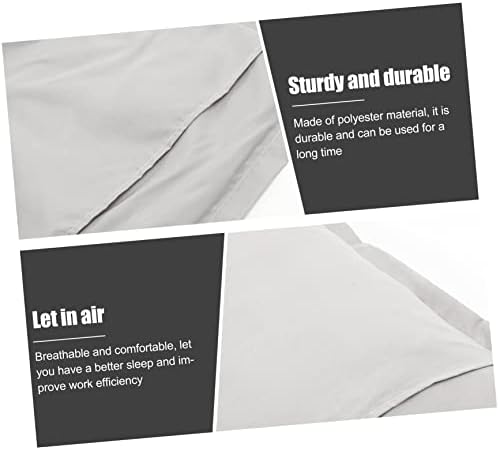 HEALLILY 2Pcs Grey Pillowcases for Comfort and Protection
