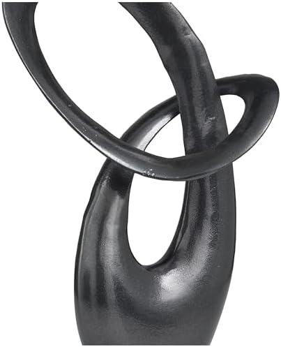 Deco 79 Dark Gray Aluminum Abstract Sculpture Home Decor Statue