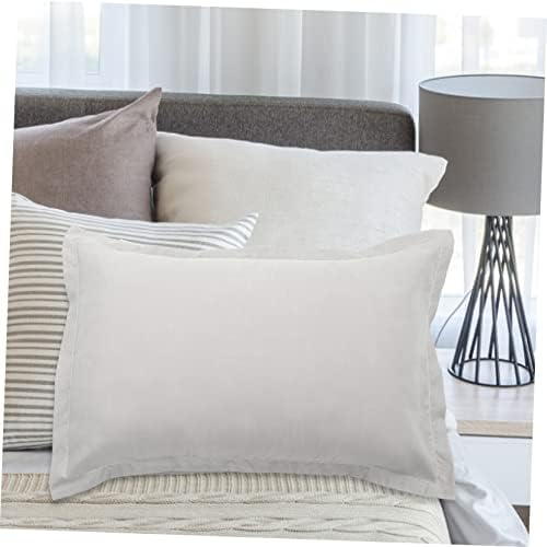 Alipis 2Pc Washable Microfiber Pillowcases - Grey Breathable and Comfortable
