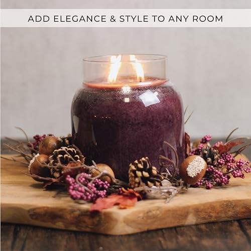 A Cheerful Giver Acorn Branch Wreath Candle Ring
