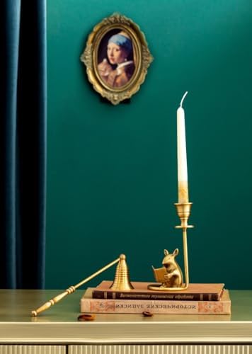 Vintage Brass Candle Snuffer with Long Handle