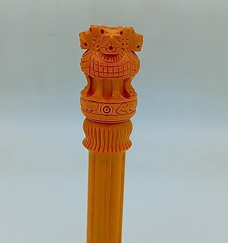 Wooden Ashoka Pillar 10 Inch Office Desk Decor Gift 1
