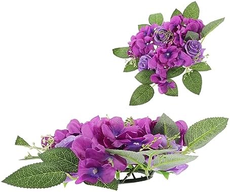 Garneck Floral Candle Ring for Pillar Decor