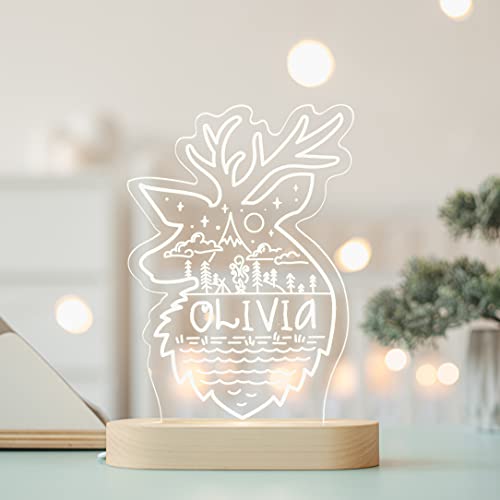 Personalized Acrylic Night Light for Kids